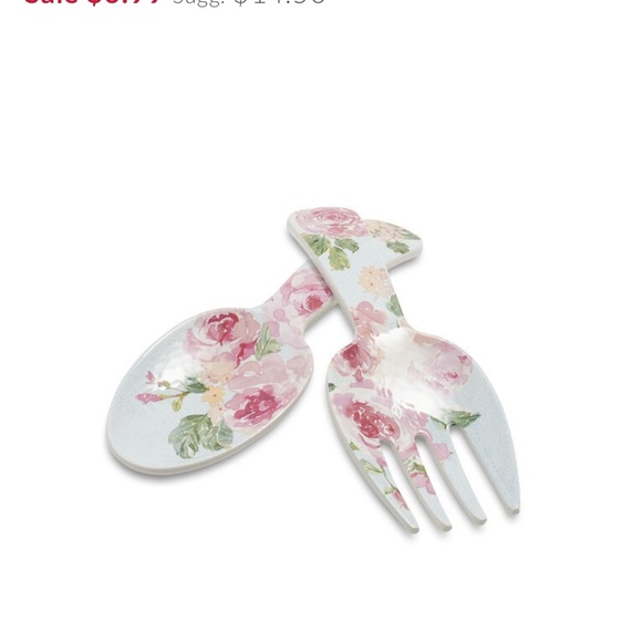 Sur la table ROSE NUAGE MELAMINE SERVERS, SET OF 2 - Picture 2 of 7